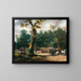 The Last Hunt of Louis XVI at Fontainebleau - Horace Vernet — framed artwork on a wall