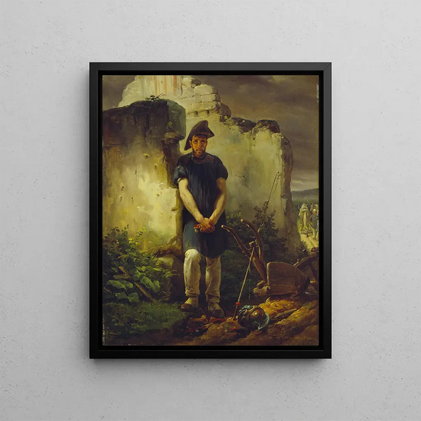 Peace and War - Horace Vernet — framed artwork on a wall