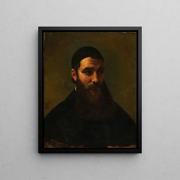 Portrait of an Armenian priest - Horace Vernet — framed artwork on a wall
