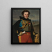 Portrait of Colonel Auguste Frédéric Bon Amour Marquis de Talhout - Horace Vernet — framed artwork on a wall