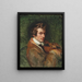 Portrait of Charles Auguste de Briot - Horace Vernet — framed artwork on a wall