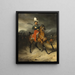 Portrait Painting of Jean Georges Schickler, Commander of the Cantonal Squadron of Basel - Horace Vernet — framed artwork on a wall