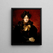 Portrait of a Lady - Horace Vernet — framed artwork on a wall