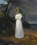 Portrait of the Countess Jean Henri Louis Greffulhe and Marie Françoise Célestine de Vintimille du Luc later Countess Philippe Paul de Ségur 1787 1862 in a landscape - Horace Vernet — artwork view