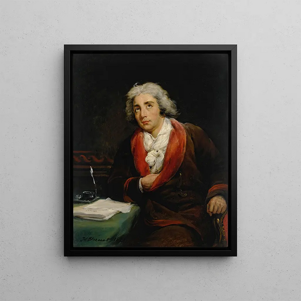Portrait of the poet André Chénier 1762 1794 - Horace Vernet — framed artwork on a wall