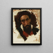 Study of a Male Head - Horace Vernet — framed artwork on a wall