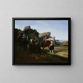 The Betrayer - Horace Vernet — framed artwork on a wall