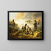 The wounded regiment dog - Horace Vernet — framed artwork on a wall