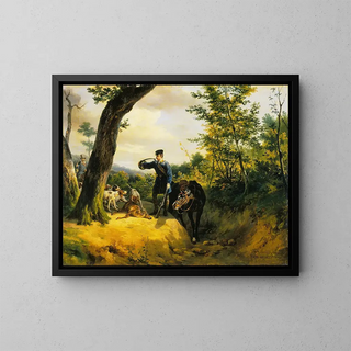 La carrière - Horace Vernet — framed artwork on a wall