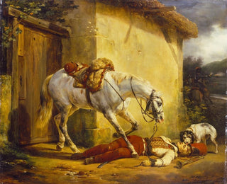 The Wounded Trumpeter - Horace Vernet — artwork view