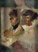 Head Studies for La Barrière de Clichy Defense of Paris on March 30, 1814 - Horace Vernet — framed artwork on a wall