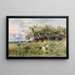Observation of Turkeys - Horatio Walker — framed artwork on a wall