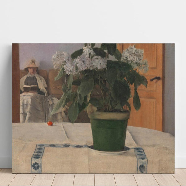 Reproduction of the painting Hortensia Painting - Fernand Khnopff