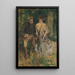 Man and Woman in a Garden - Howard Chandler Christy — framed artwork on a wall