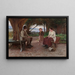 The Storyteller - Howard Helmick — framed artwork on a wall