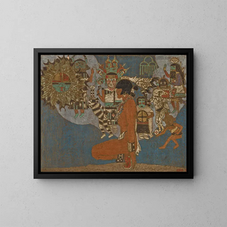 The Hopi World - Howard McCormick — framed artwork on a wall