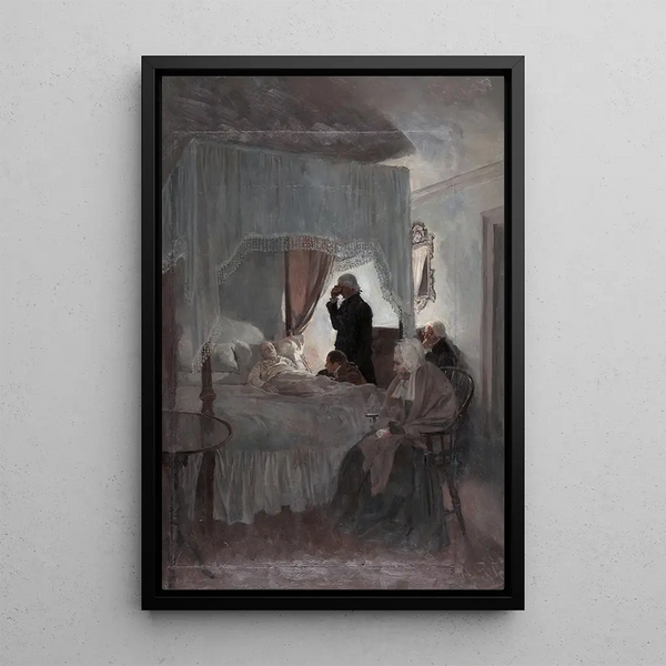 Death of Washington - Howard Pyle — framed artwork on a wall