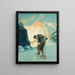Tester la neige - Howard V. Brown — framed artwork on a wall