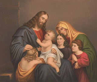 The Christ Blessing the Little Children - Howe Middleton — artwork view