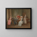 Un jeu de quadrille - Hubert François Gravelot — framed artwork on a wall
