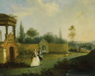 In the Garden - Hubert François Gravelot — artwork view