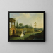 In the Garden - Hubert François Gravelot — framed artwork on a wall