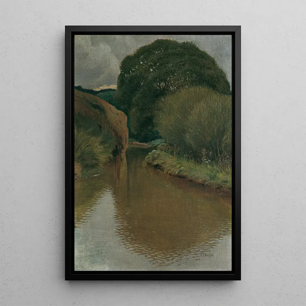 Sur la Thaya - Hubert Landa — framed artwork on a wall