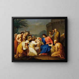 Laissez venir à moi les petits enfants - Hubert Maurer — framed artwork on a wall