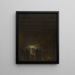 Corridor of Saint-Lazare Prison - Hubert Robert — framed artwork on a wall