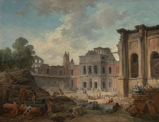 Demolition of the Château de Meudon - Hubert Robert — artwork view