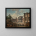 Demolition of the Château de Meudon - Hubert Robert — framed artwork on a wall