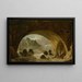 Fishermen under a Bridge - Hubert Robert — framed artwork on a wall