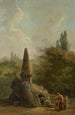 Garden Monument Painting - Hubert Robert — artwork view