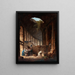 Hermit in the Colosseum - Hubert Robert — framed artwork on a wall