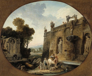 L'Abreuvoir - Hubert Robert — artwork view