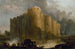 La Bastille in the early days of its demolition - Hubert Robert — artwork view