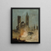 The Demolition of the Saint-Jean-en-Grève Church in 1800 - Hubert Robert — framed artwork on a wall