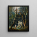 La Promenade solitaire - Hubert Robert — framed artwork on a wall