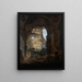 La chapelle de la Sorbonne avec la voûte de la nef effondrée - Hubert Robert — framed artwork on a wall