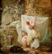Lavandière et enfant - Hubert Robert — artwork view