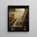 The Prisoners' Rationing at Saint-Lazare Prison - Hubert Robert — framed artwork on a wall