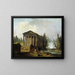 The Ancient Temple - Hubert Robert — framed artwork on a wall