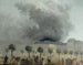 L'incendie de l'Opéra seen from the gardens of the Palais-Royal on June 8, 1781 - Hubert Robert — artwork view