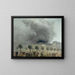 L'incendie de l'Opéra seen from the gardens of the Palais-Royal on June 8, 1781 - Hubert Robert — framed artwork on a wall