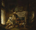 Rustic Kitchen Painting - Hubert Robert — artwork view