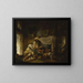 Rustic Kitchen Painting - Hubert Robert — framed artwork on a wall