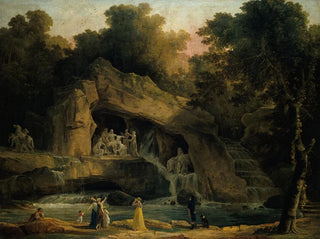 Les bains d'Apollon à Versailles - Hubert Robert — artwork view