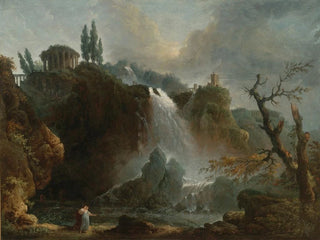 Les Cascades de Tivoli - Hubert Robert — artwork view