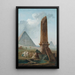 La Farandole parmi les monuments égyptiens - Hubert Robert — framed artwork on a wall
