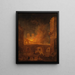 L'incendie de l'Hôtel-Dieu à Paris - Hubert Robert — framed artwork on a wall